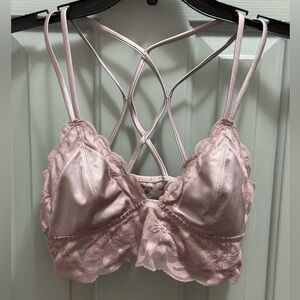 PINK by Victoria’s Secret Lace Bralette Lavender Rose Size Medium